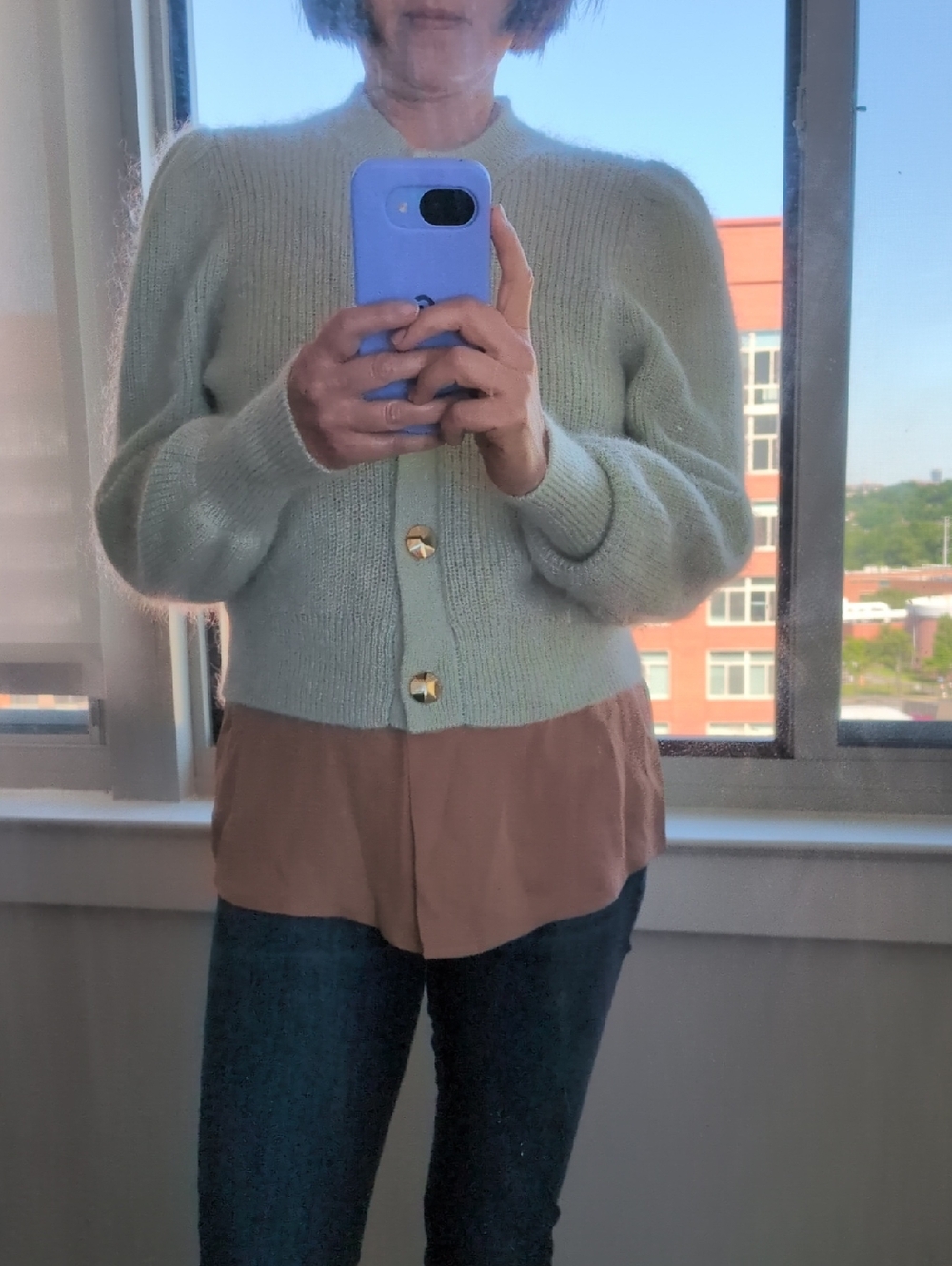 ba&sh Baylor Lady Cardigan Silk Mohair Wool EUC Medium